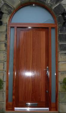 Hardwood Door with Arched Surround by Abels Joinery Halifax and Huddersfield